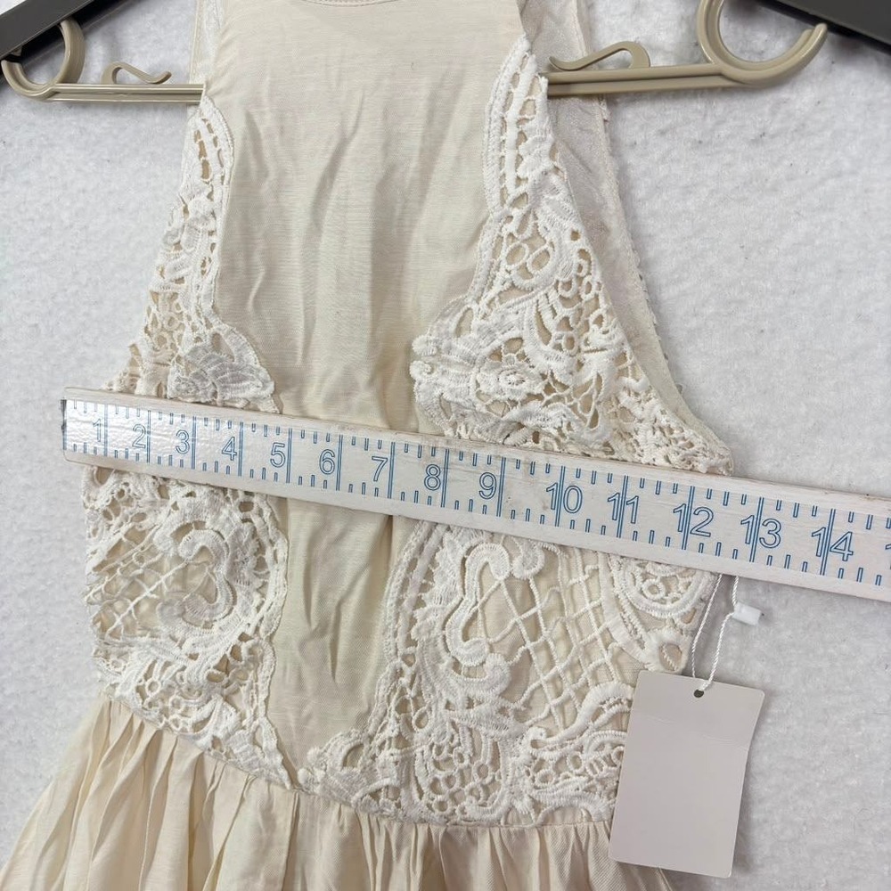 Joyfolie Alondra Maxi Dress Gardenia Crochet Halter 2XS Boho Fairy Wedding - Picture 4 of 16